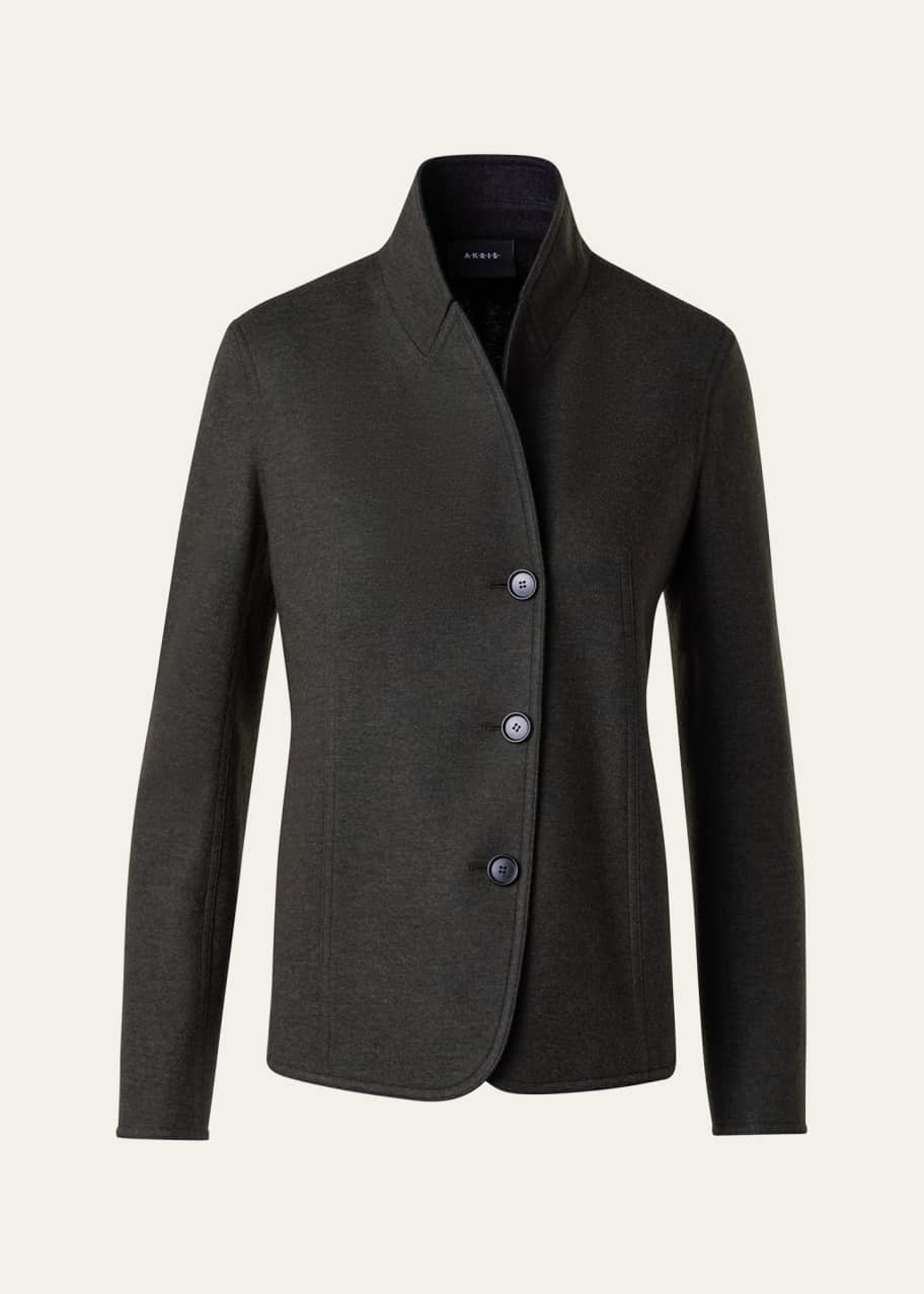 Image 1 of 1: Liam Cashmere Jersey Jacket