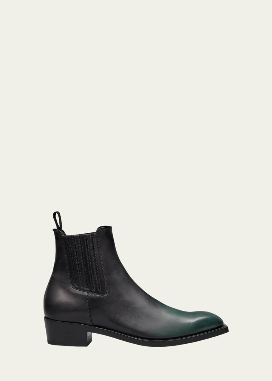 Image 1 of 1: Men's Butteri Degrade Leather Chelsea Boots