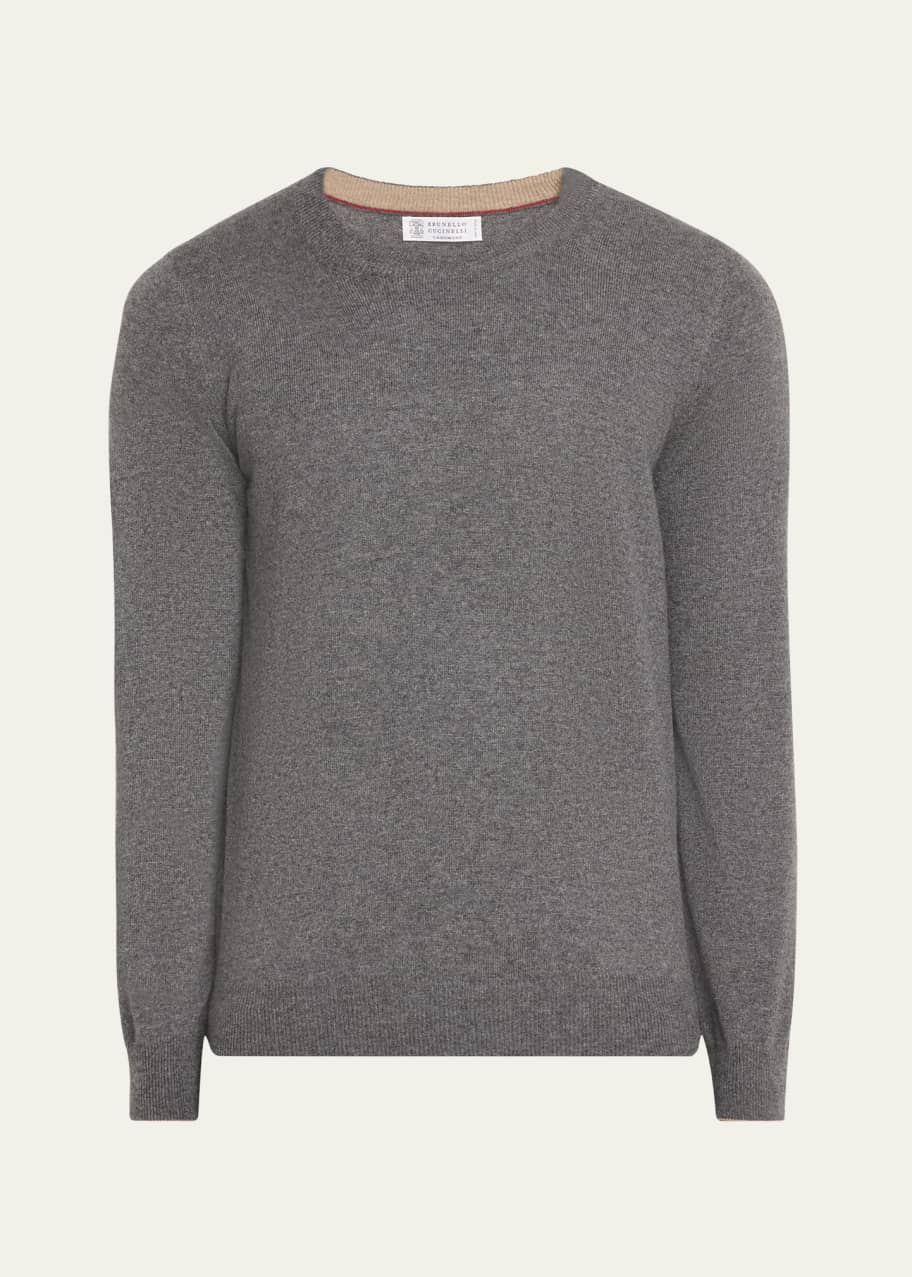 Image 1 of 1: Men's Cashmere Crewneck Sweater