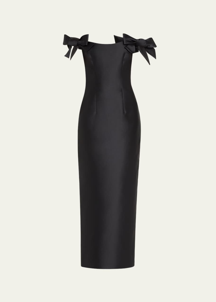 Image 1 of 1: Off-Shoulder Bow Gown