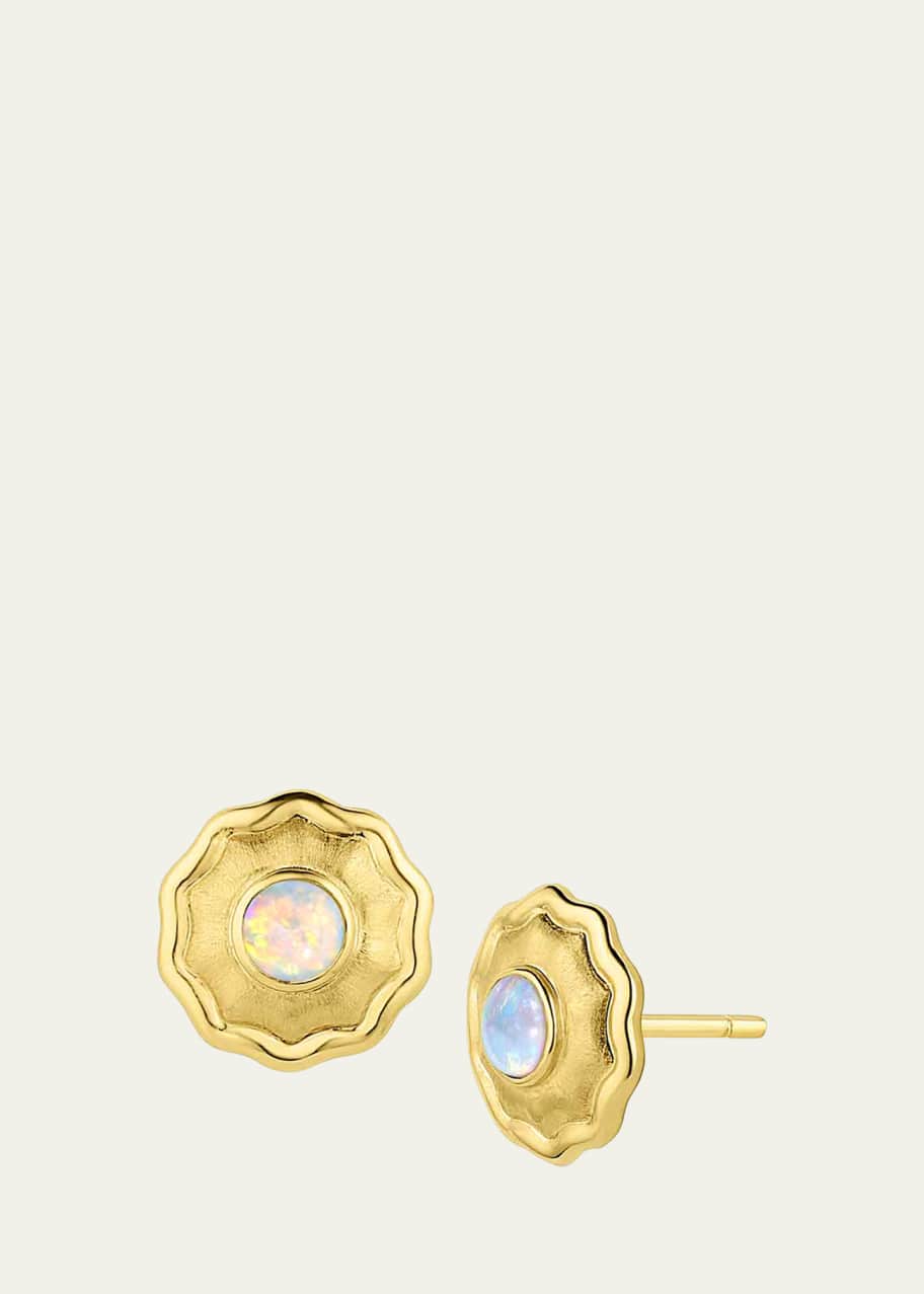 18k Gold So Wavy Huggie Earrings