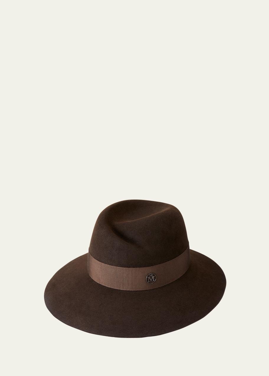 Maison Michel Virginie felt fedora hat Maison Michel Virginie Fedora Hat | Black | FARFETCH main image 2
