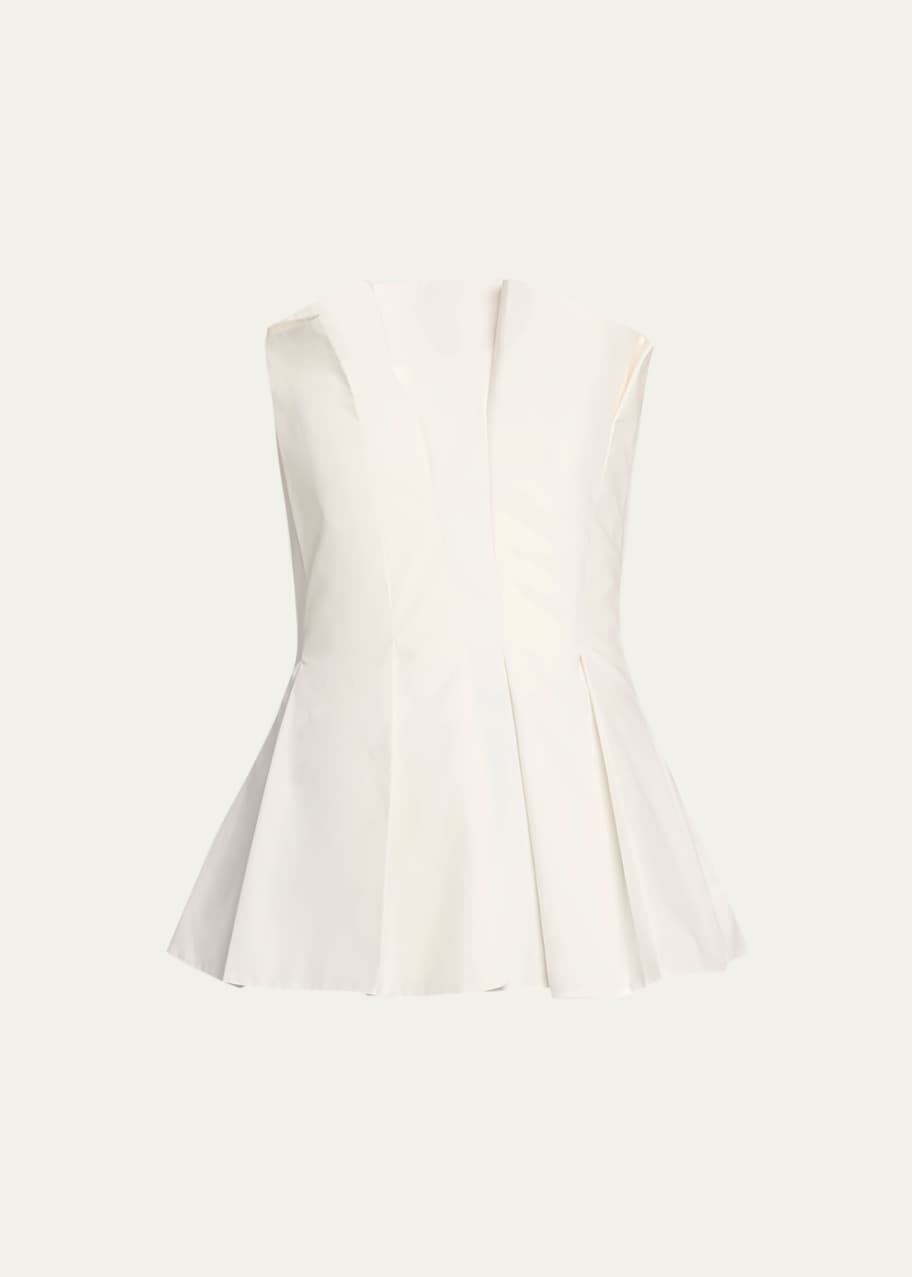 Image 1 of 1: Tulip Cotton Poplin Bustier Top