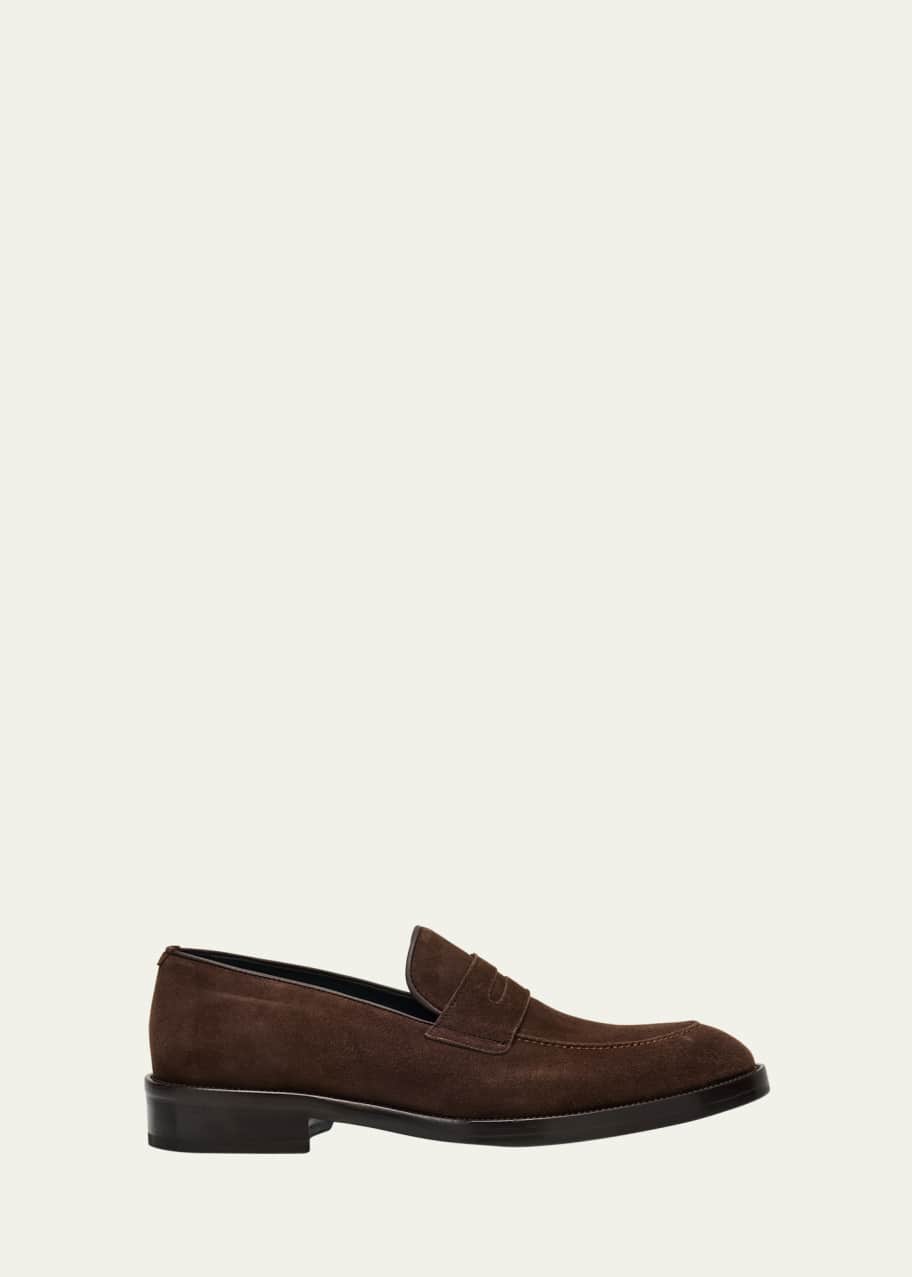 Image 1 of 1: Men's Lukas Suede Penny Loafers