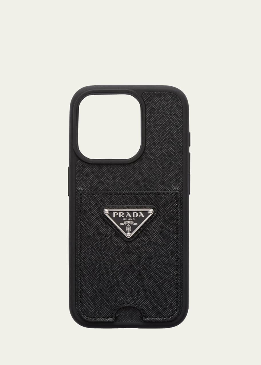 Image 1 of 1: Saffiano Leather iPhone Case