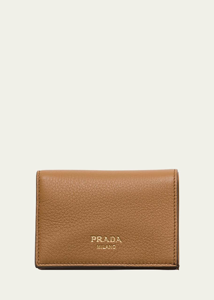 Image 1 of 1: Calf Leather Compact Wallet