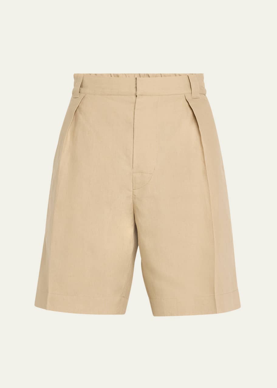 Image 1 of 1: Men's Reinga Pleated Bermuda Shorts