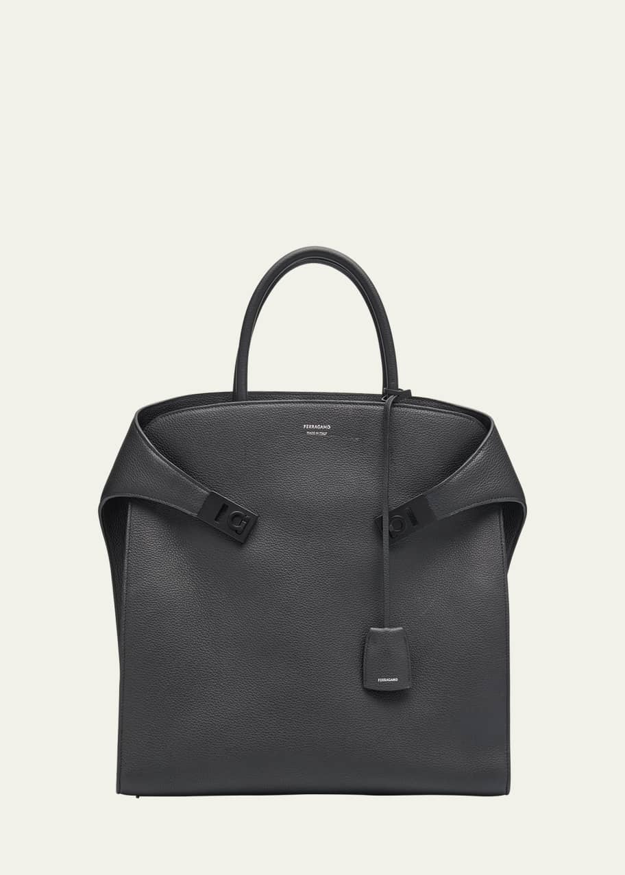 ハンドバッグ FERRAGAMO Hug Leather Medium Tote Bag FERRAGAMO Hug medium leather tote | NET-A-PORTER