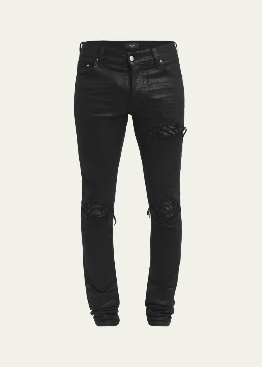 Image 1 of 1: Men's MX1 Waxed Skinny Jeans