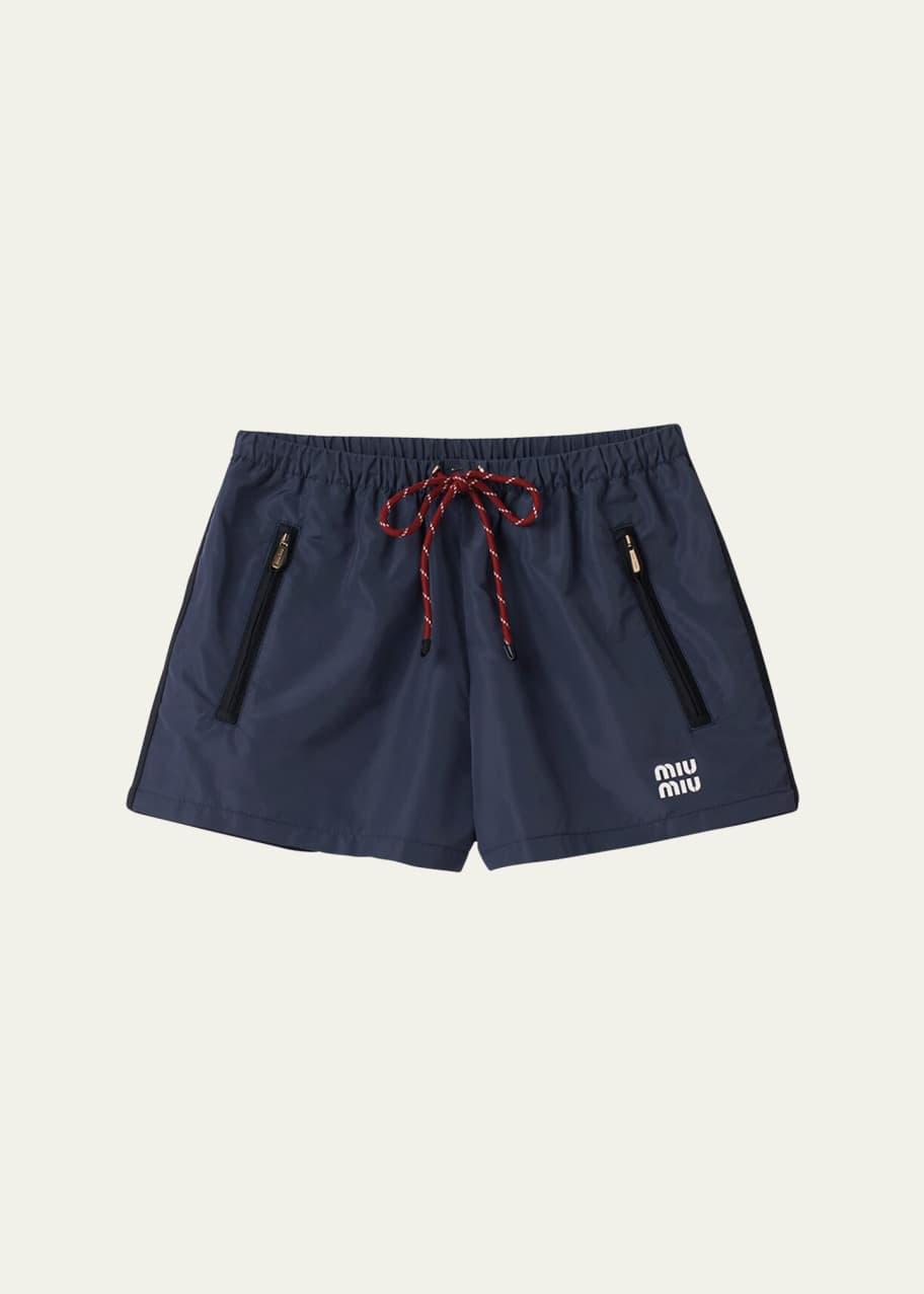 Image 1 of 1: Drawstring Zip-Pocket Shorts