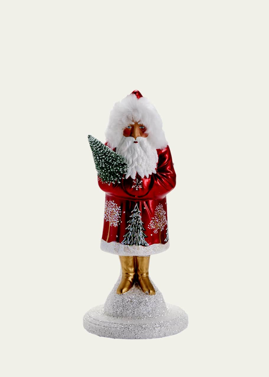 Image 1 of 1: Shiny Santa with Tree