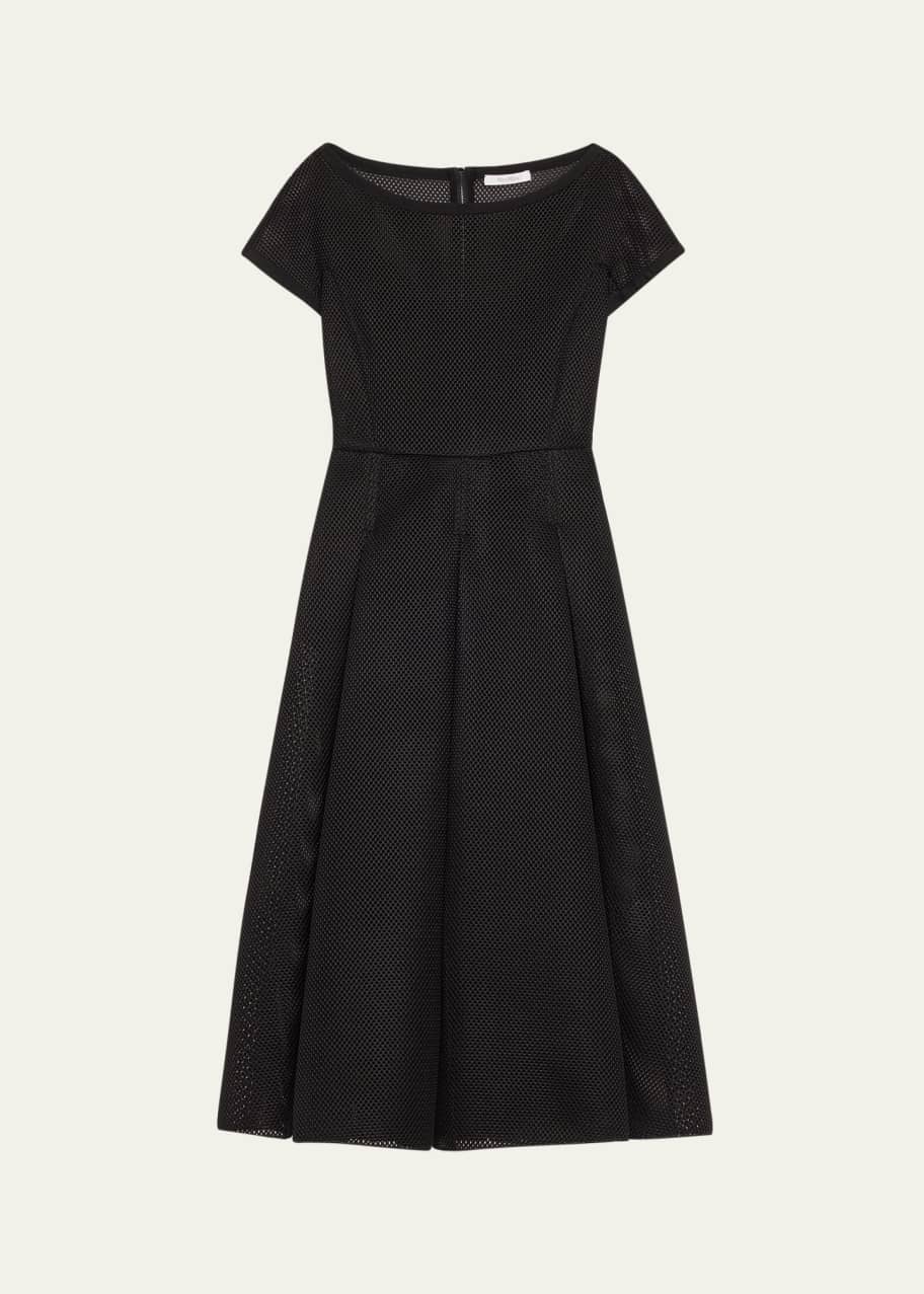 Image 1 of 1: Kiens Mesh Flared Midi Dress