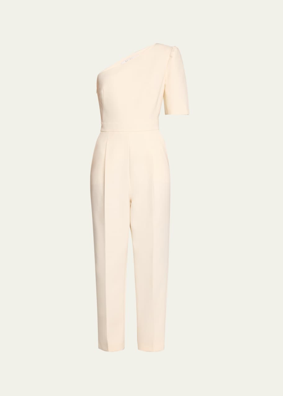 Max Mara Smalto One-Shoulder Jumpsuit - Bergdorf Goodman