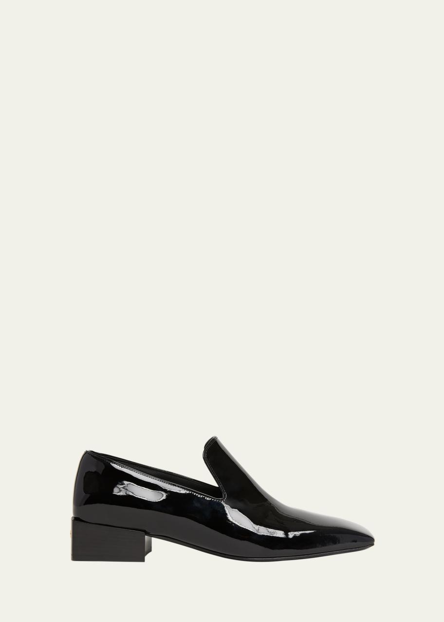 Ferragamo Carmelita Patent Leather Tuxedo Loafers - Bergdorf  display picture 1