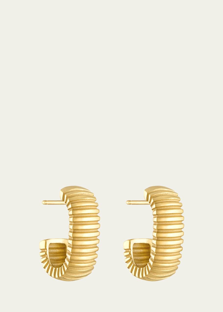 Image 1 of 1: Isla Squared Hoop Earrings