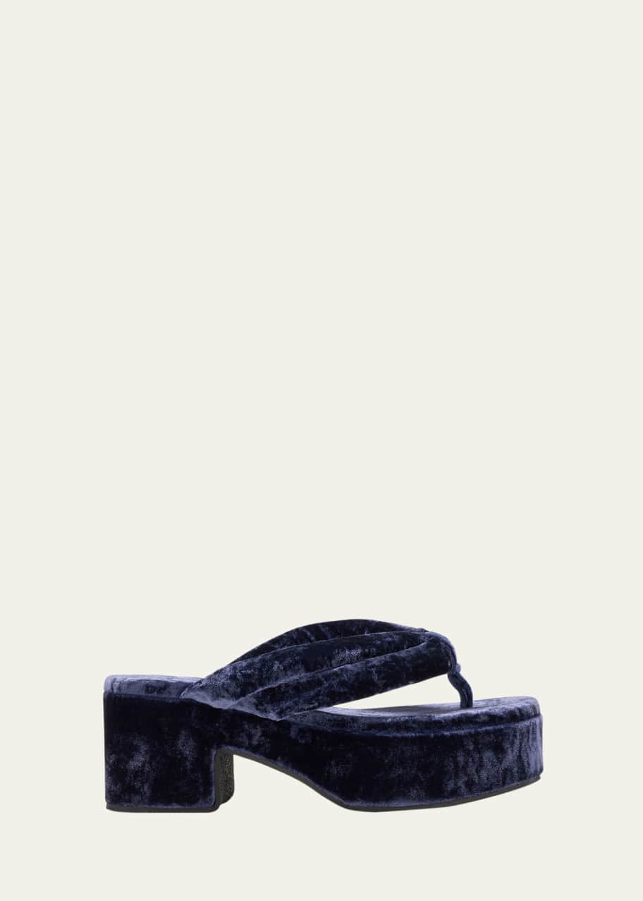 送関込【Dries Van Noten】Velvet sandals ベルベットサンダル 262803-23942-Dries-Van-Noten-