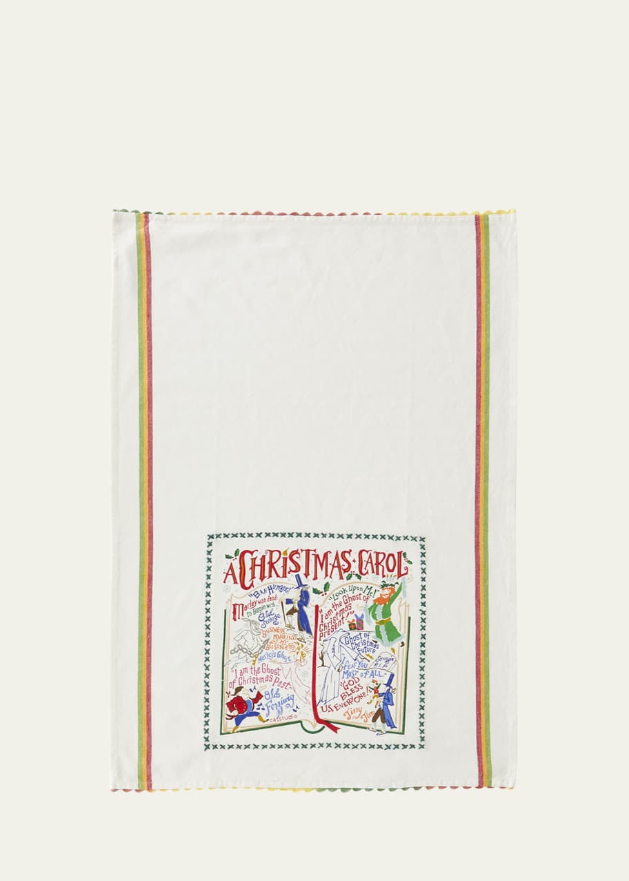 Image 1 of 1: A Christmas Carol Dish Towel