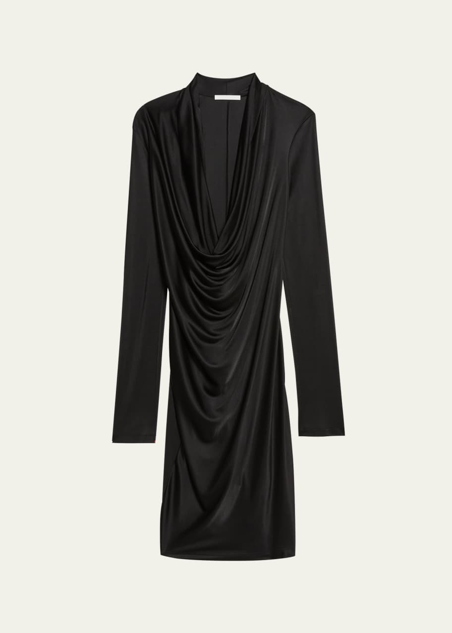 Helmut Lang Liquid Jersey Cowl-Neck Dress - Bergdorf Goodman