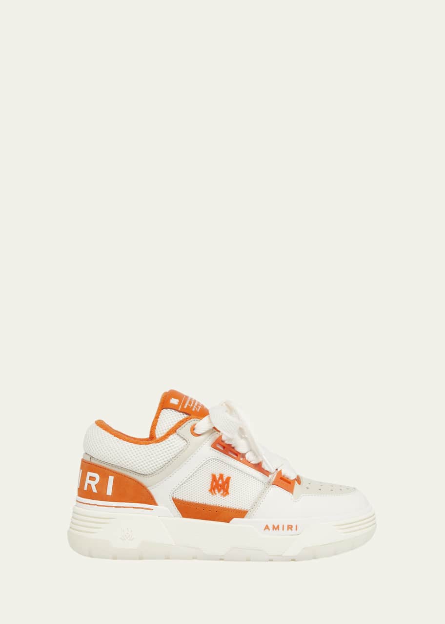 Men's MA-1 Leather & Mesh Low-Top Sneakers