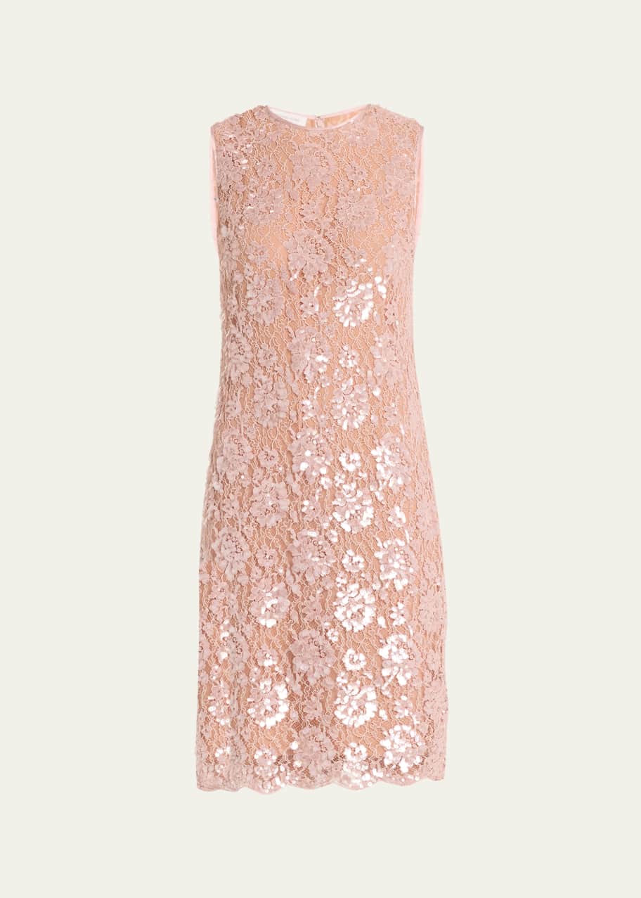 Image 1 of 1: Floral Embellished Sheath Dress