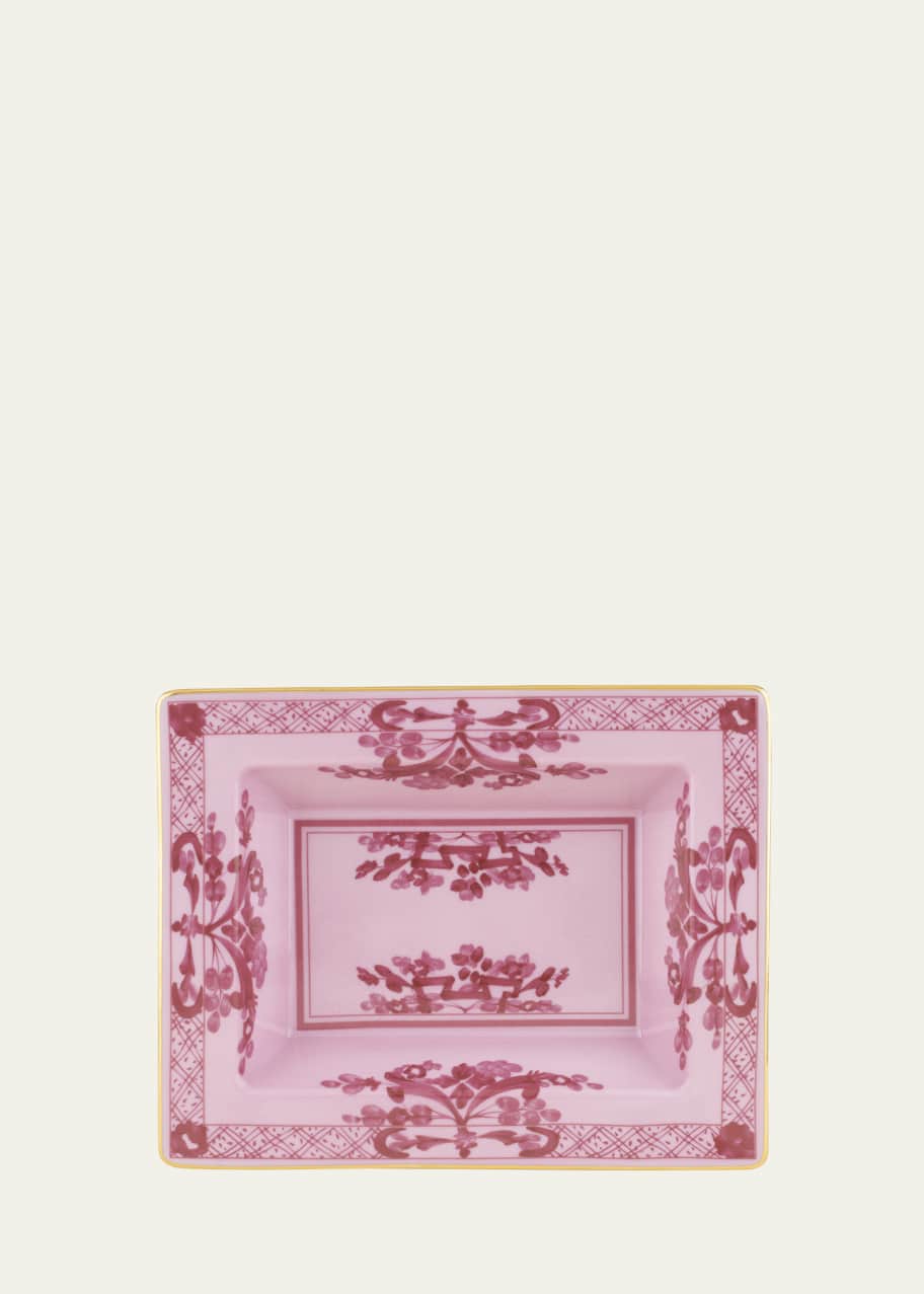Image 1 of 1: Oriente Italiano Rectangle Change Tray, Porpora