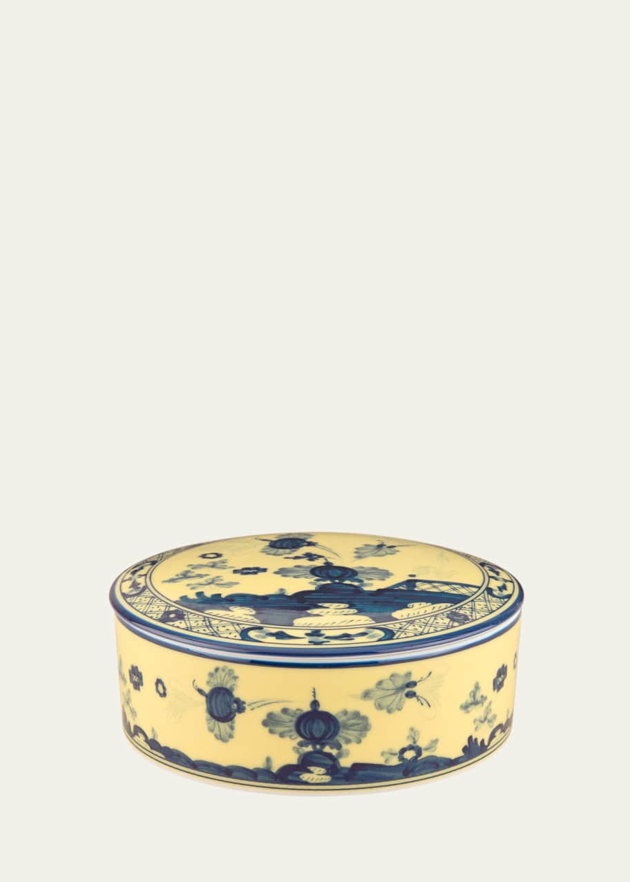 Image 1 of 1: Citrino Round Covered Box