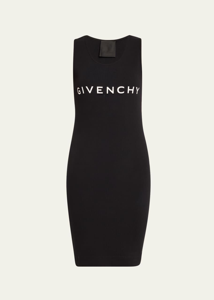 Givenchy Short Ribbed Logo Body-Con Tank Dress - Bergdorf