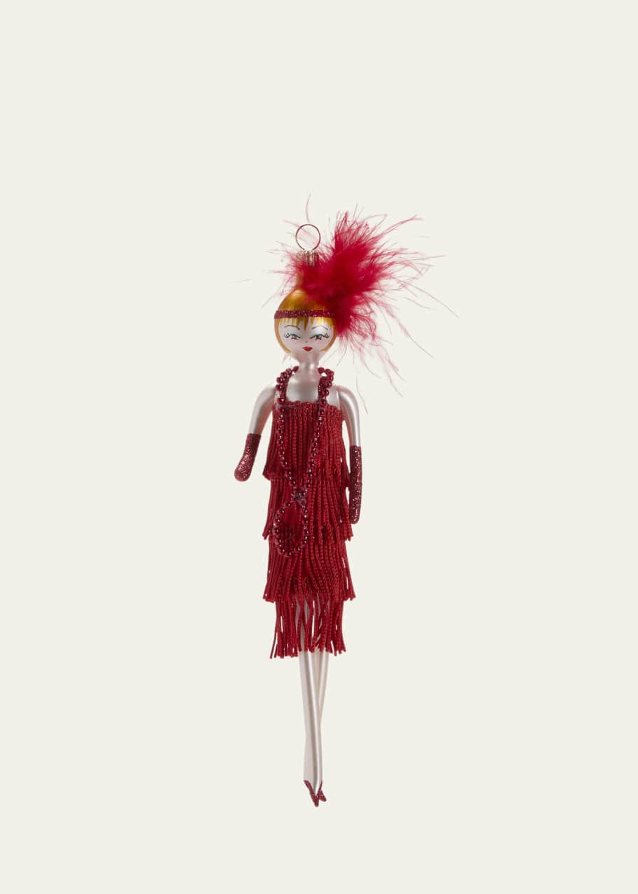 De Carlini Red Lady of the 20s Christmas Ornament - Bergdorf Goodman