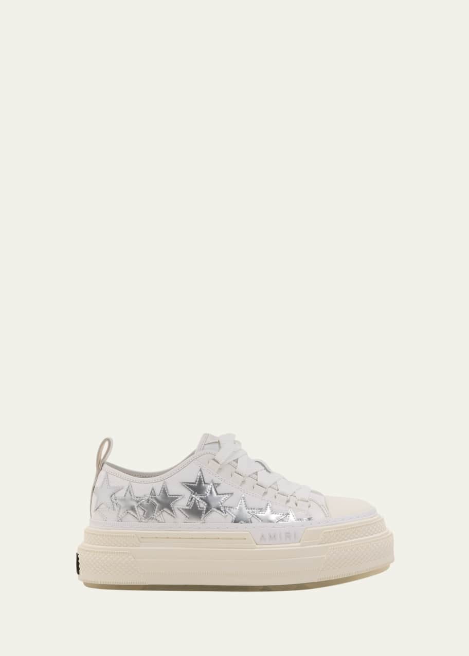Image 1 of 1: Stars Metallic Low-Top Platform Sneakers