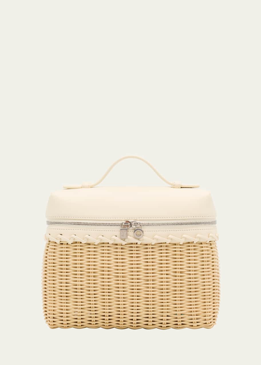 Image 1 of 1: Extra Pocket 19 Rattan Crossbody Bag