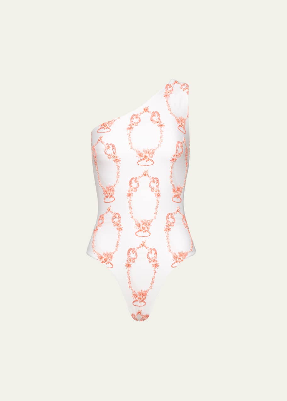 Image 1 of 1: Remedios Asymmetric One-Piece Swimsuit