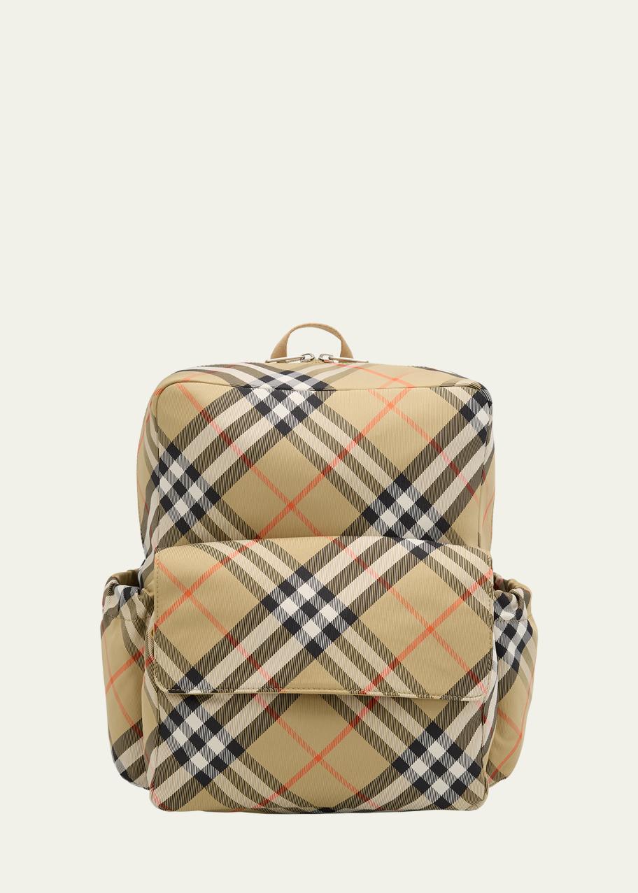 Burberry Kid's Check-Print Backpack - Bergdorf Goodman