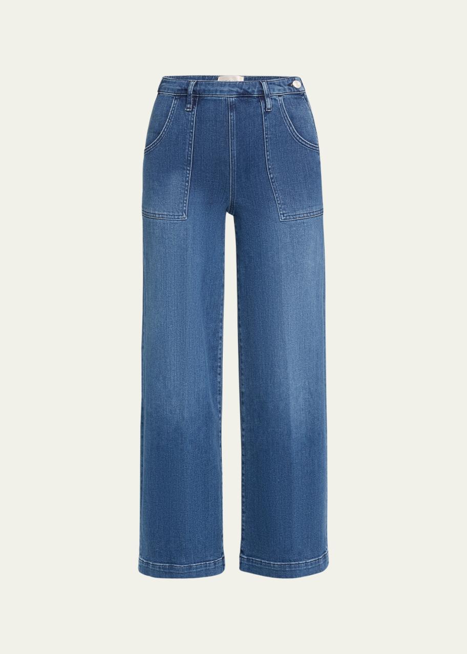 FRAME Francoise Wide-Leg Jeans - Bergdorf Goodman