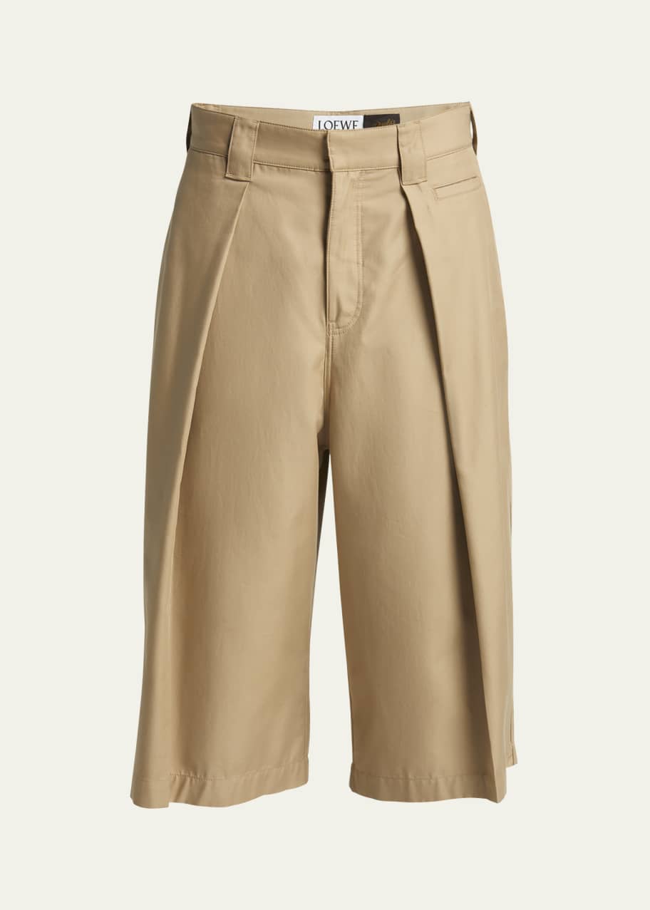 Image 1 of 1: Men's Large Inverted Pleated Shorts