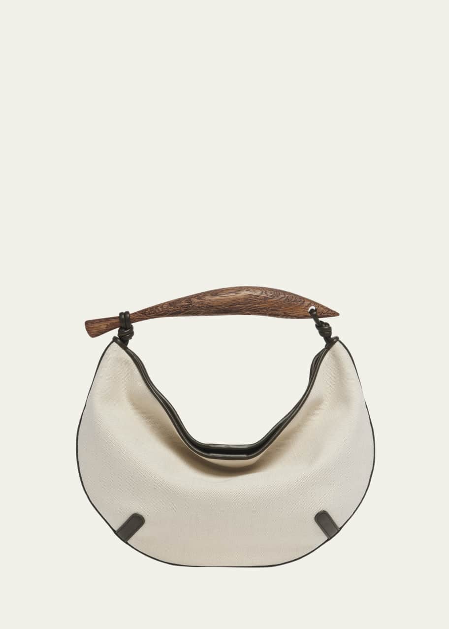 Image 1 of 1: Small Sardine Canvas Top-Handle Bag