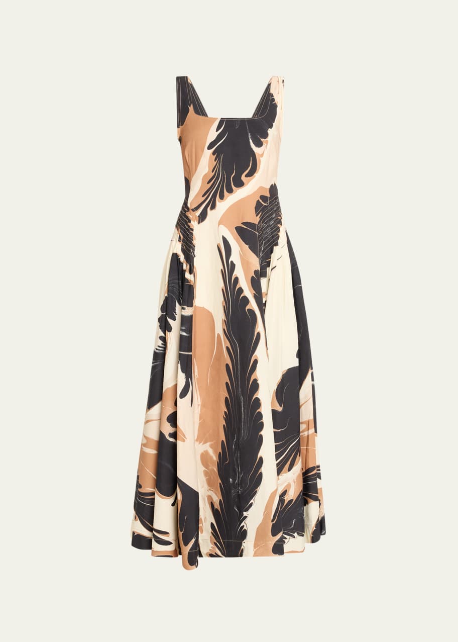 Image 1 of 1: Paola Printed Midi Dress