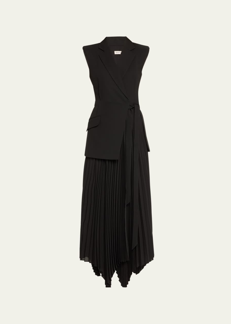 SIMKHAI Helena Combo Blazer Sleeveless Midi Dress - Bergdorf Goodman