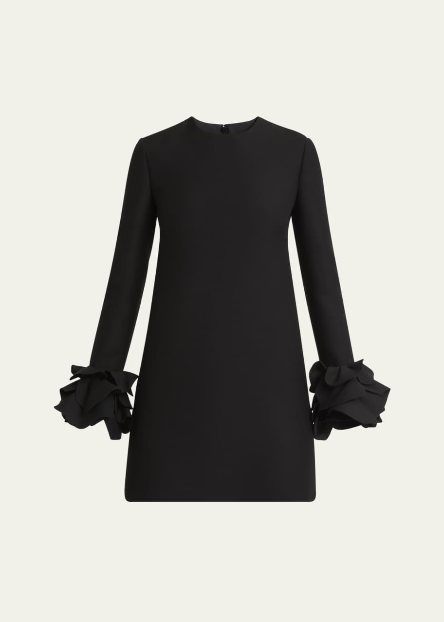 Image 1 of 1: Long-Sleeve Ruffled Mini Dress