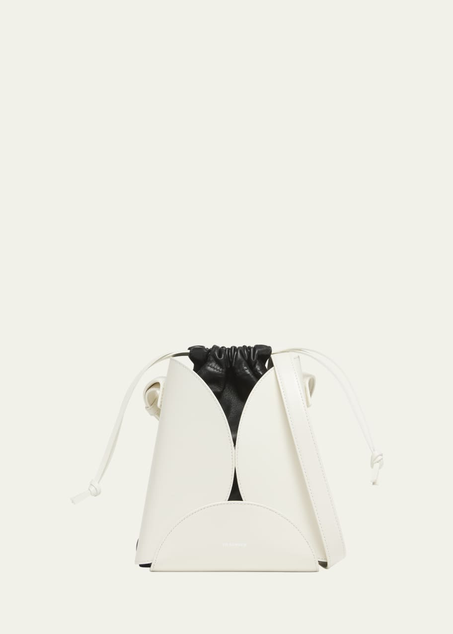 Jil Sander Ellipse Drawstring Calfskin Crossbody Bag - Bergdorf
