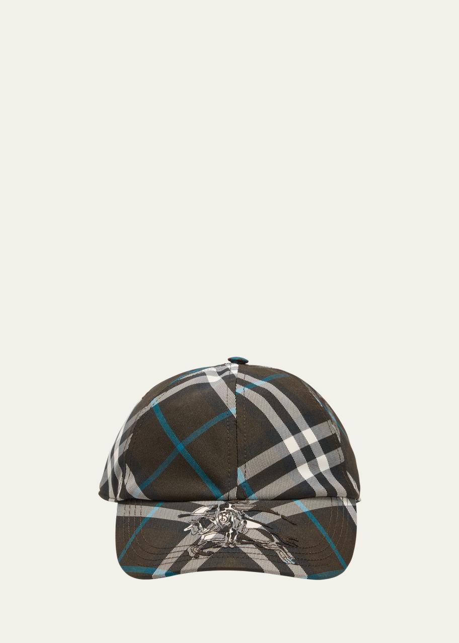 Burberry Men's EKD Check Baseball Cap - Bergdorf Goodman