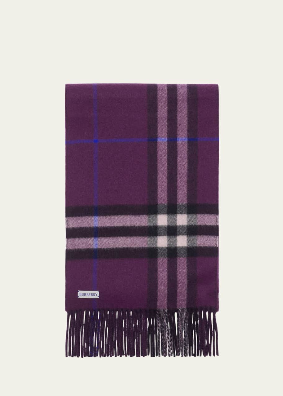 Burberry Men's Reversible EKD to Giant Check Cashmere Scarf