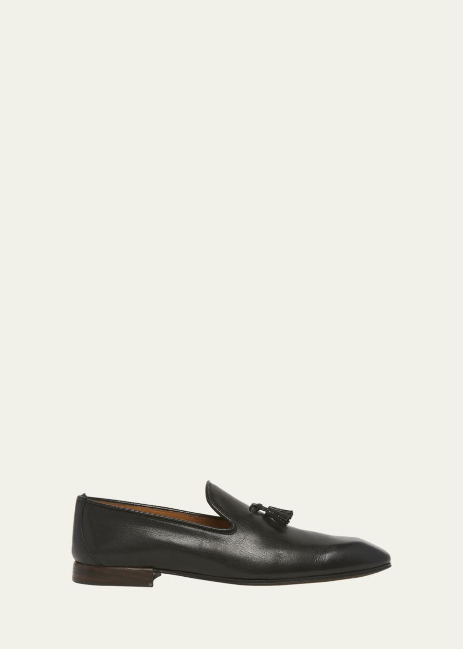 Image 1 of 1: Men's Bailey Supple Leather Tassel Loafers