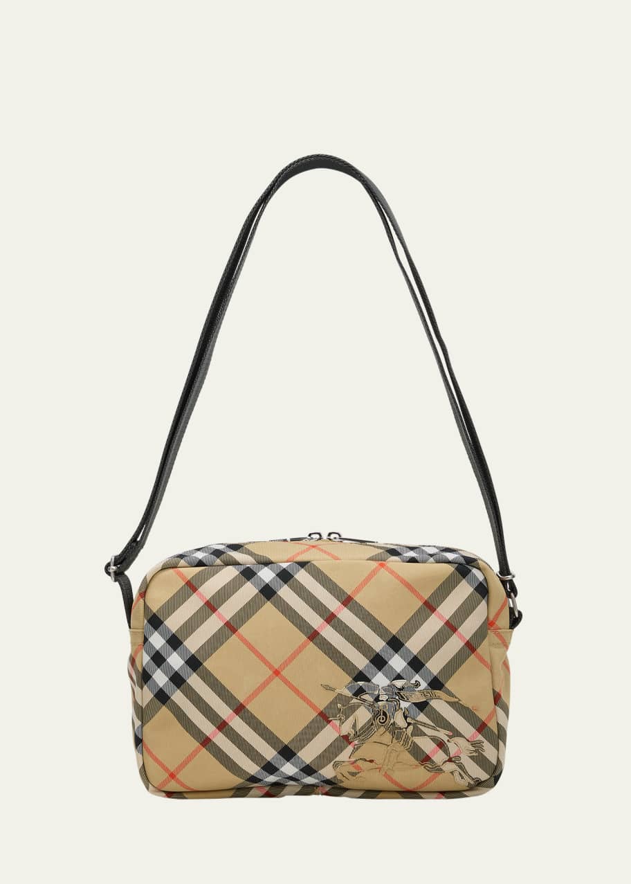 Burberry Men s Check Essential Crossbody Bag Bergdorf Goodman
