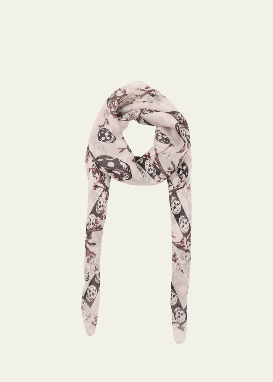 coosun Sciarpe in chiffon da donna sciarpa leggera Day of the Dead Sugar Skull Chiffon sciarpe scialli avvolge per primavera autunno, Multicolore., 180*73£¨70.86*28.7in
