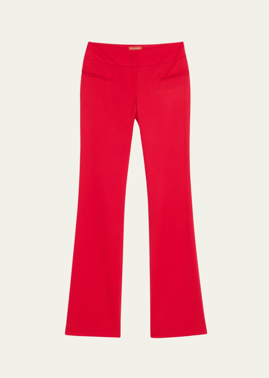 Image 1 of 1: Serge Flared Wool Pants