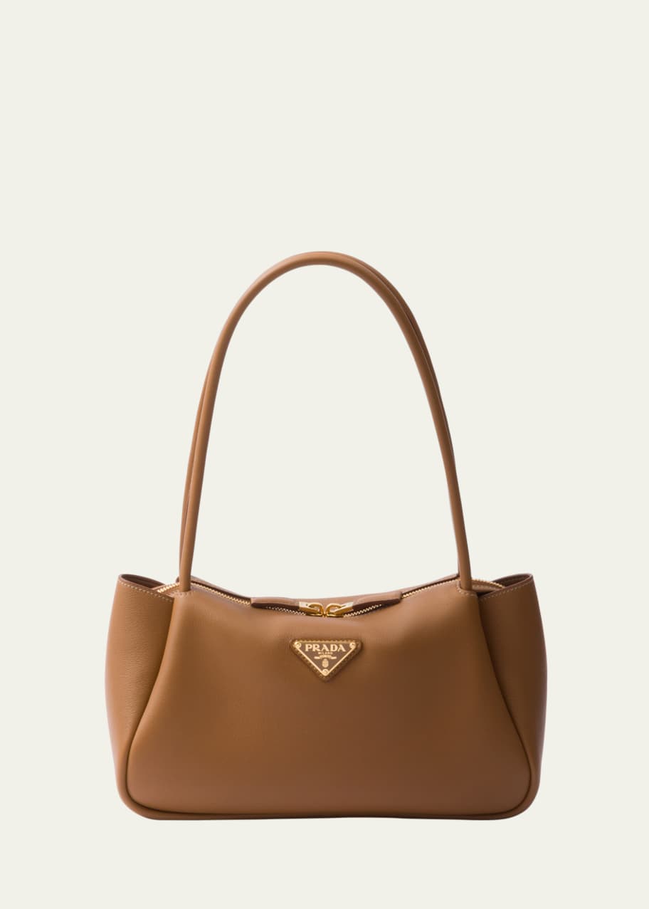 ひろ　PRADA レザーバッグ Prada City Zip Leather Shoulder Bag - Bergdorf Goodman