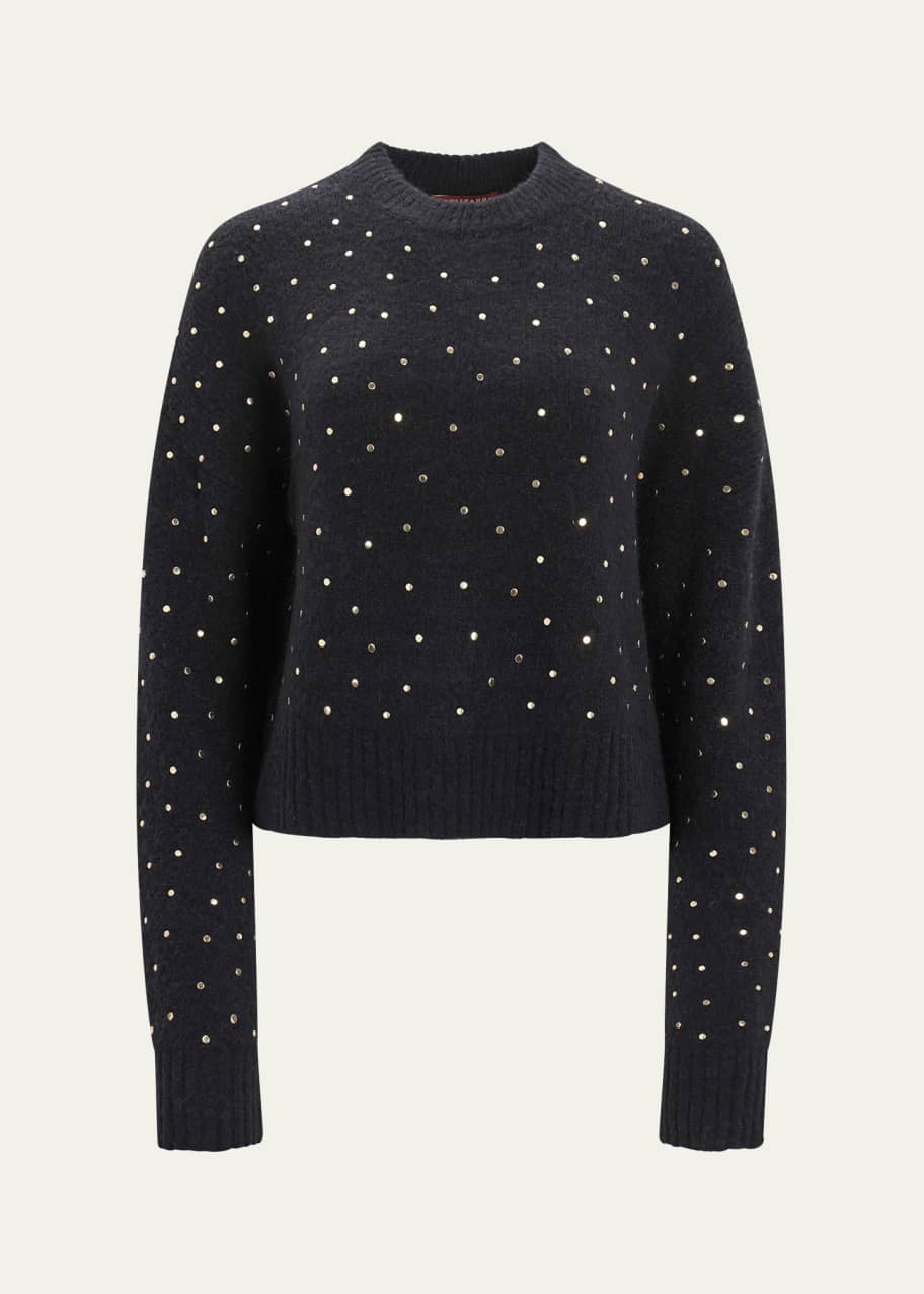 Image 1 of 1: Nock Studded Alpaca Wool Sweater