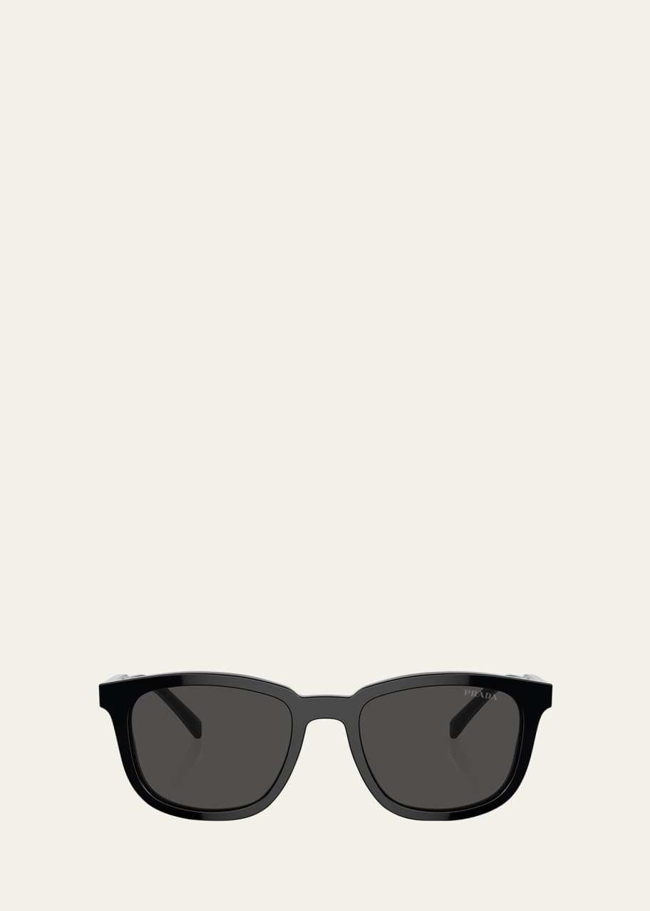 Image 1 of 1: Men's Round Acetate Sunglasses