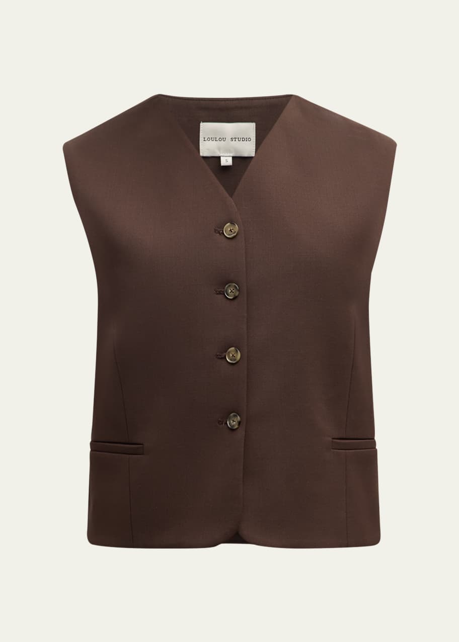 Image 1 of 1: Teora Single-Breasted Vest