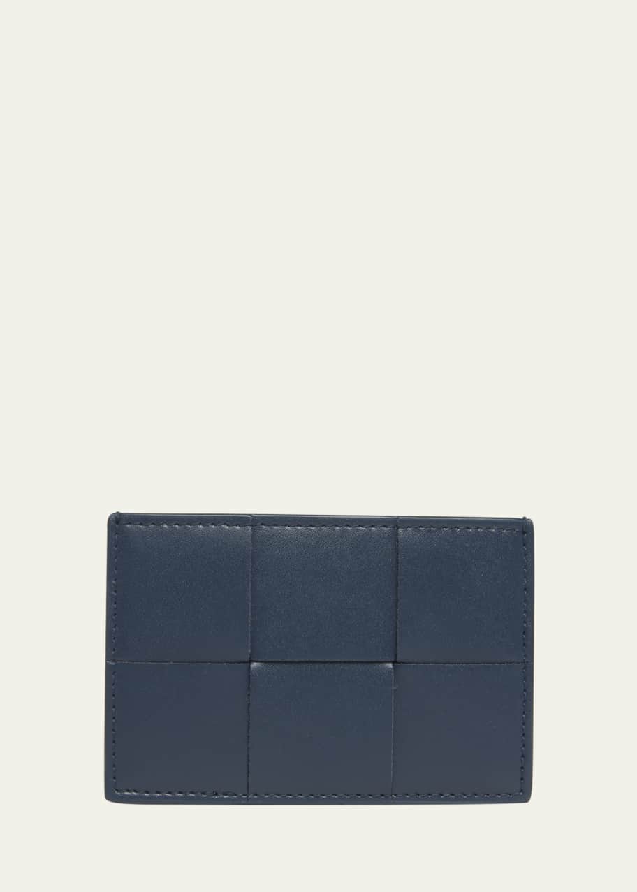 Image 1 of 1: Men's Cassette Bicolor Leather Card Holder